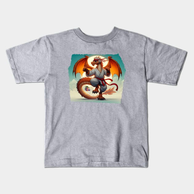 Dragon Kid Kids T-Shirt by DreikoArts